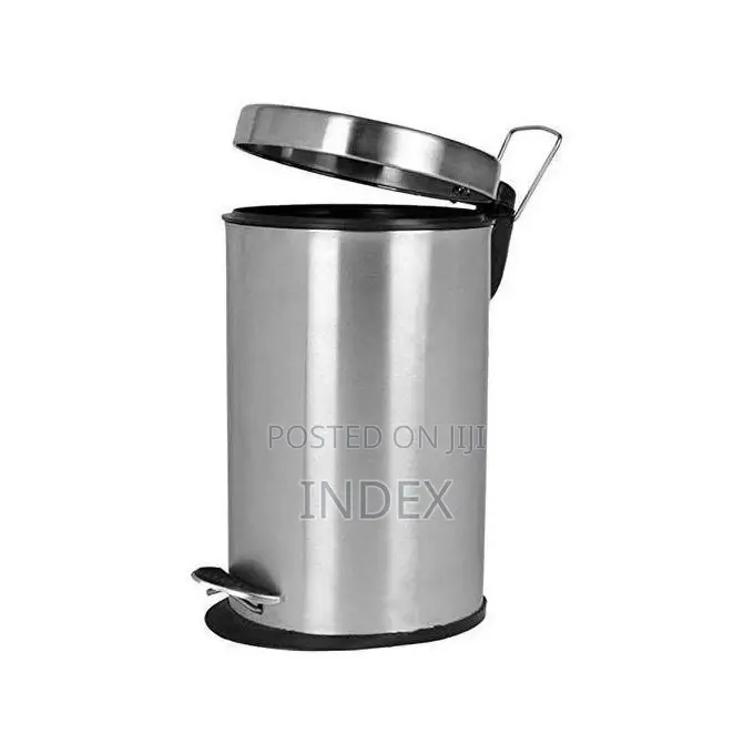 Stainless Steel Waste Bin ( Pedal Dust Bin) - Silver