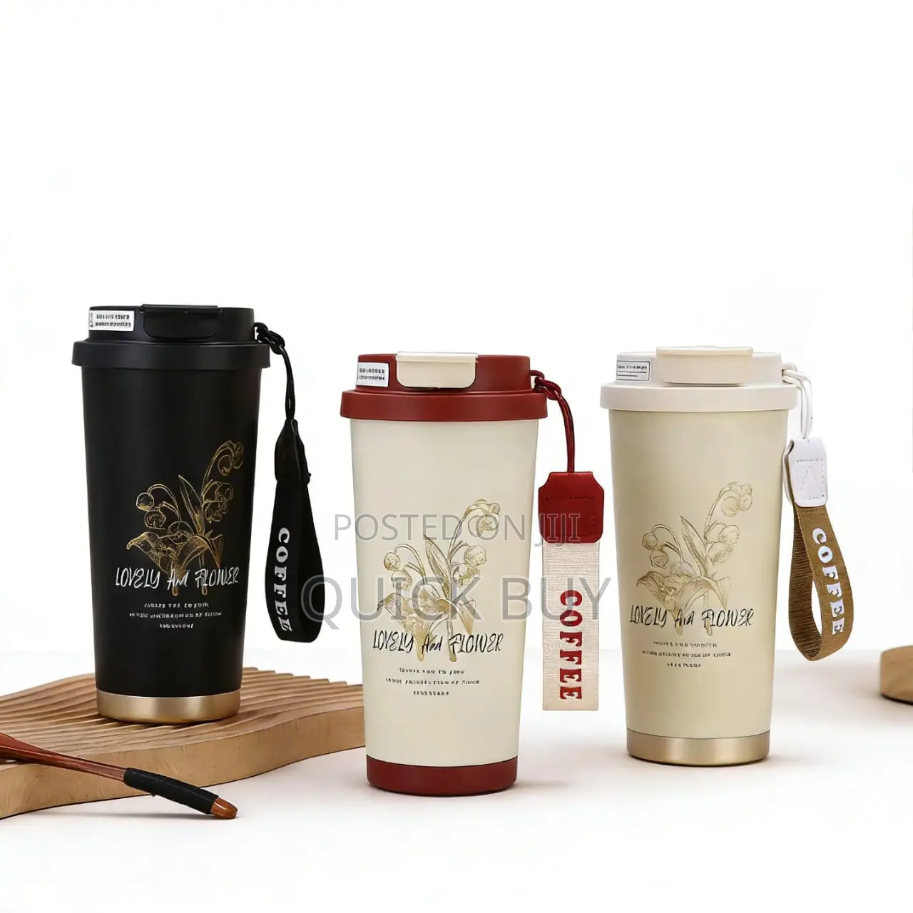 Stainless Steel Travel Mug With Temperature Display