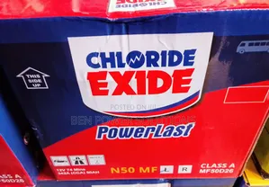 N50 Power Last Chloride Exide Maintenance Free Automotive Battery