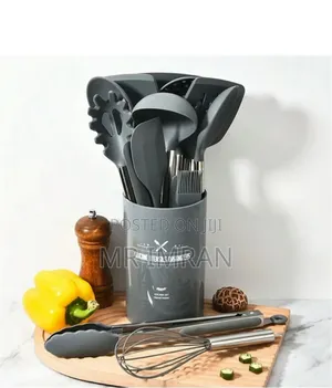 15-Piece Silicone Kitchen Utensil Set