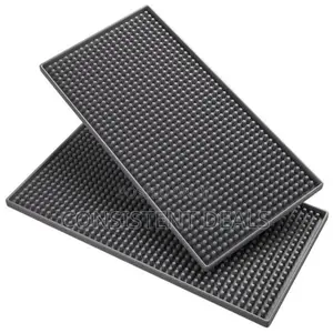 Pvc Bar Mats Rectangle Rubber Beer Bar Service Spill Cup Pads