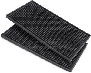 Pvc Bar Mats Rectangle Rubber Beer Bar Service Spill Cup Pads