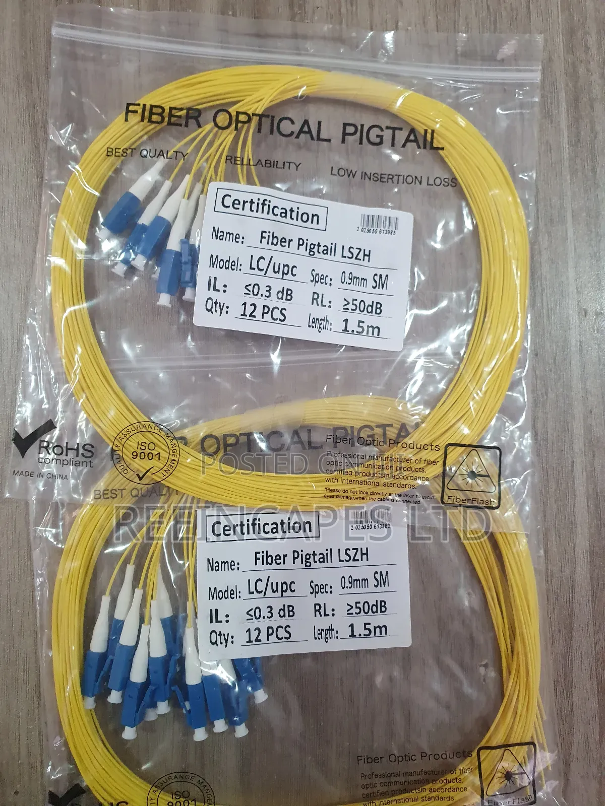 Fiber Patchcode Pigtail Lc/Upc 1.5m Sm