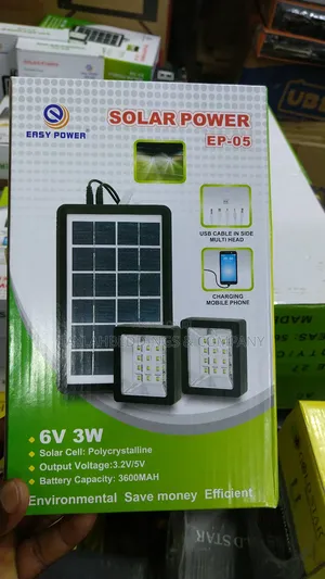 Easy Power Solar Home Emergency Lighting System Kit With 2 Lights