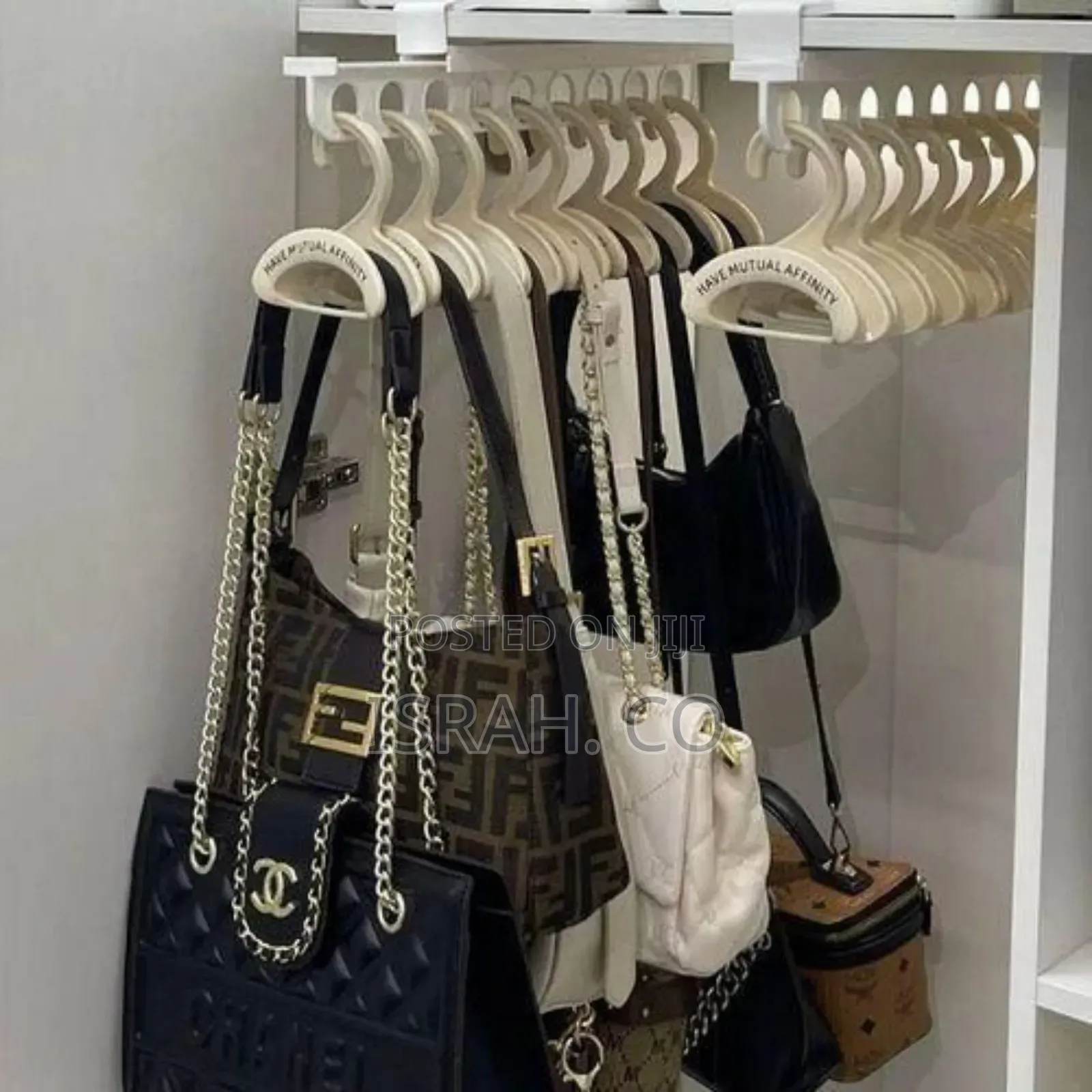 6-piece Pack Of Ergonomic Closet Handbag Hangers