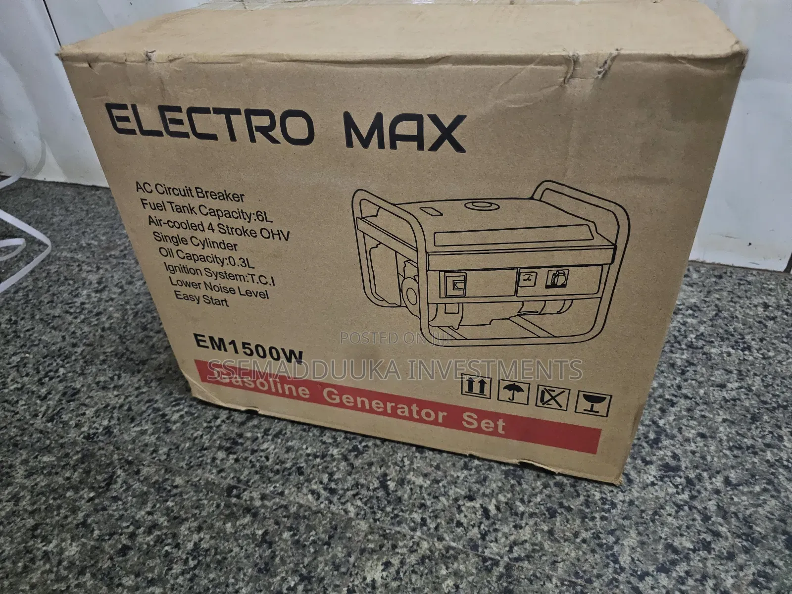 Electro Max Em 1500w Petro Generator