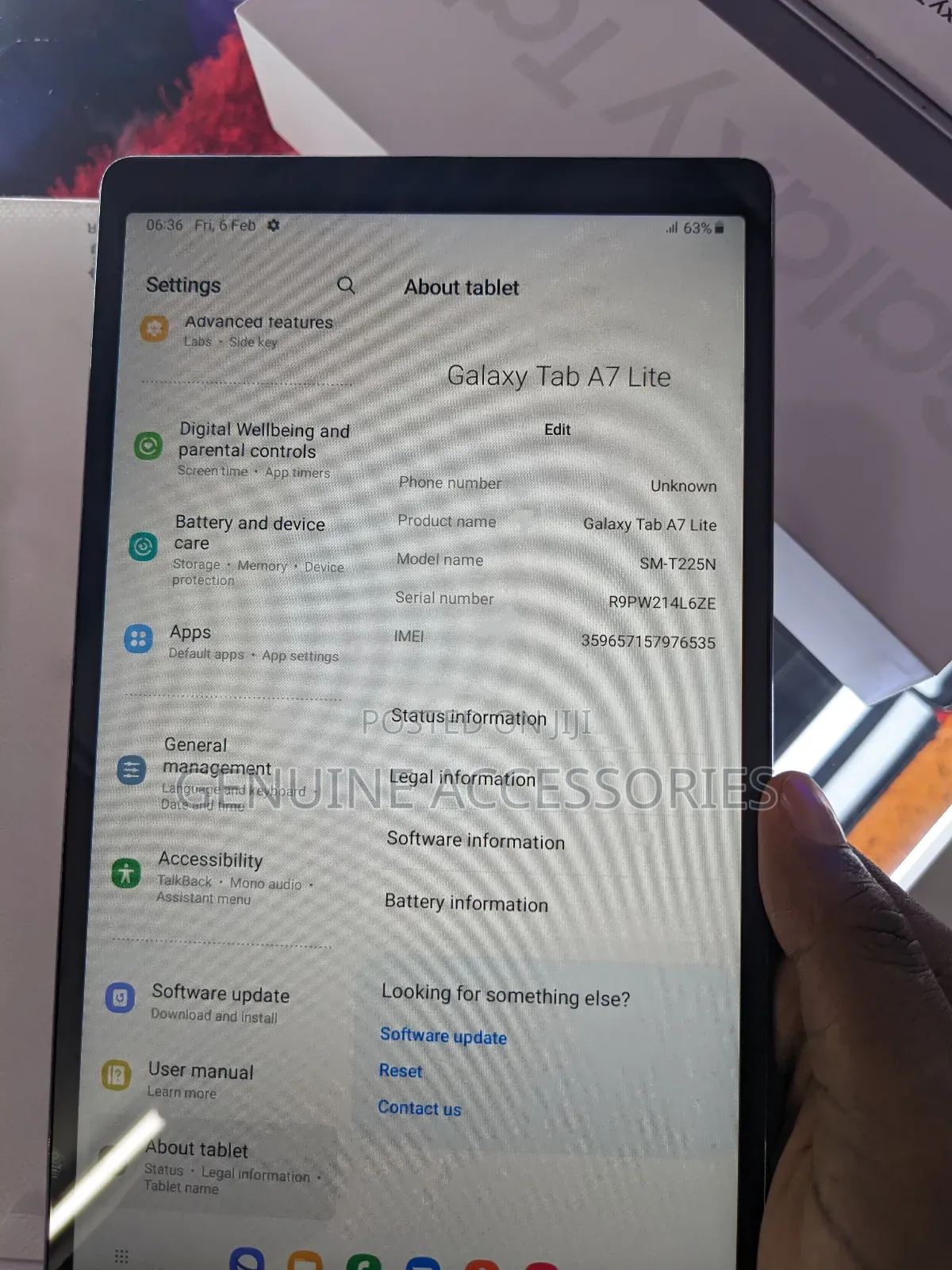 Samsung Galaxy Tab A7 Lite 32 GB Gray