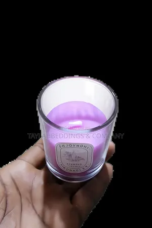 Luxury Home Decorative Aromatic Color Glass Jar Soy Wax Scented Candle