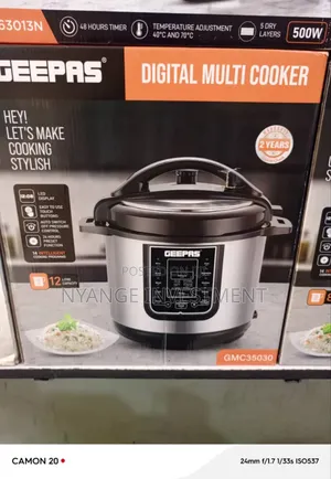 Geepas Digital Pressure Cooker. Digital Multi- Cooker 6l