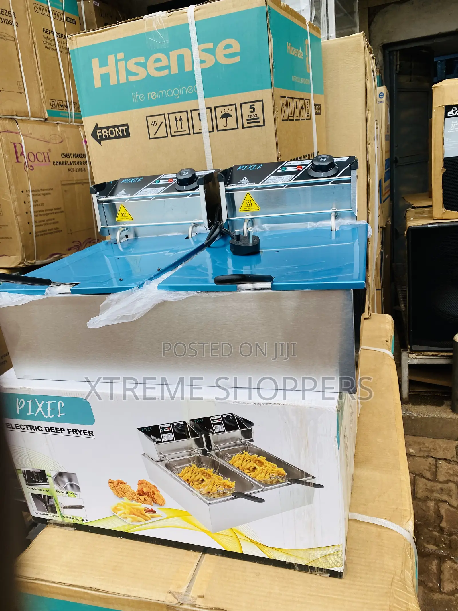 Supper Quality-double Deep Fryer /Pixle Type12liters