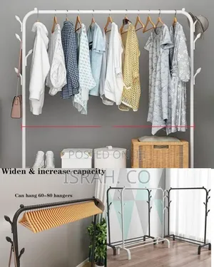 Minimalist Heavy-duty Garment Rack With Bottom Storage Shelf