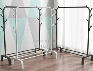 Minimalist Heavy-duty Garment Rack With Bottom Storage Shelf