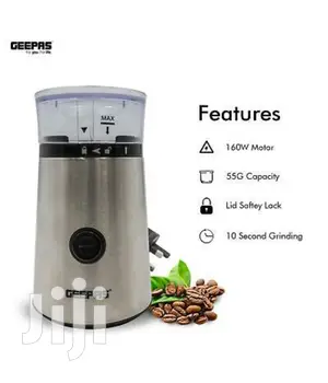GEEPAS Electric Coffee Nuts Spice Grinder Machine 150W