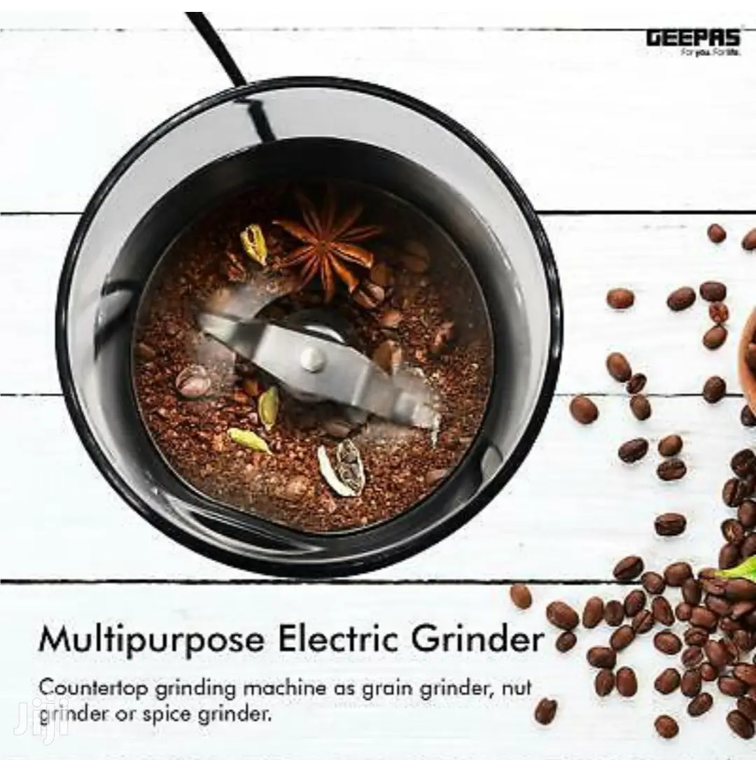 GEEPAS Electric Coffee Nuts Spice Grinder Machine 150W