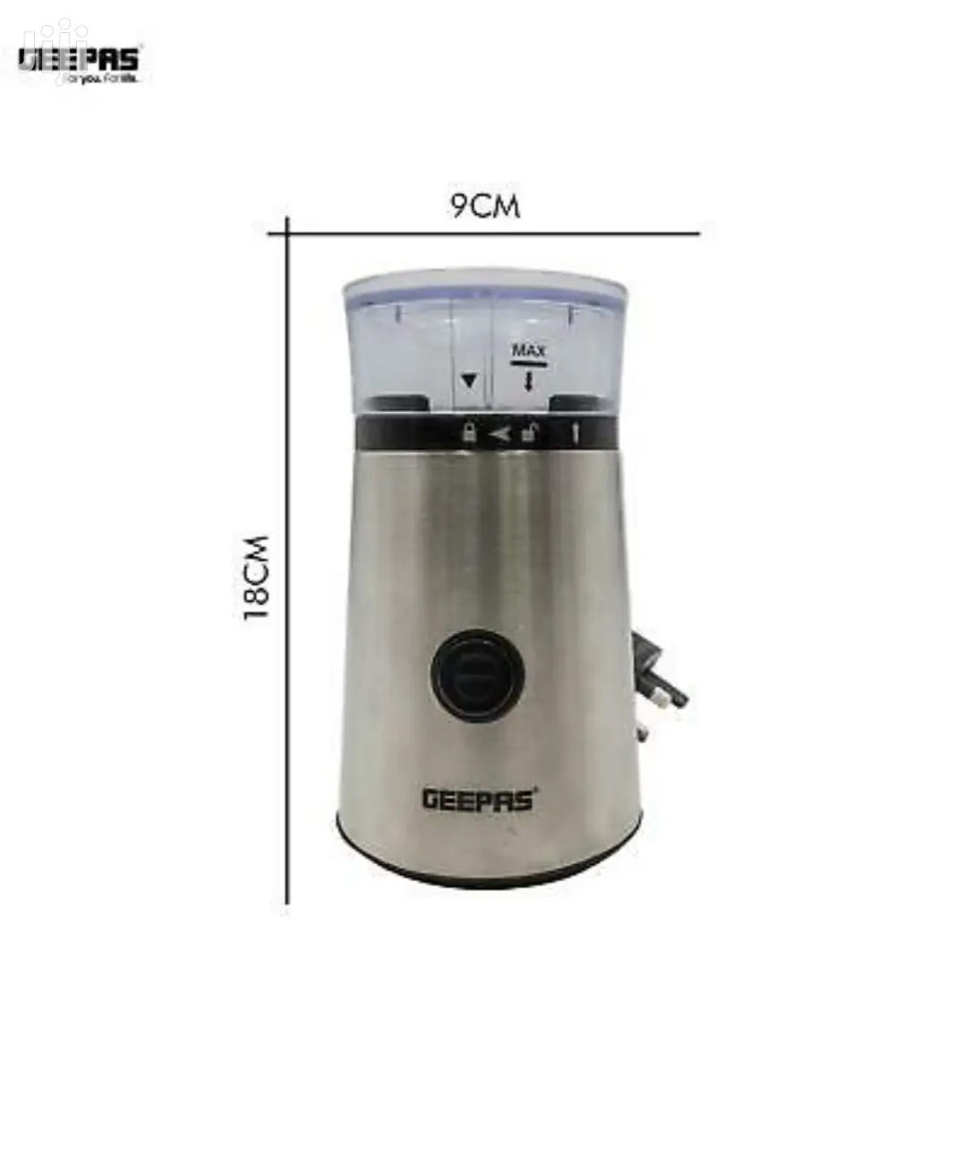 GEEPAS Electric Coffee Nuts Spice Grinder Machine 150W
