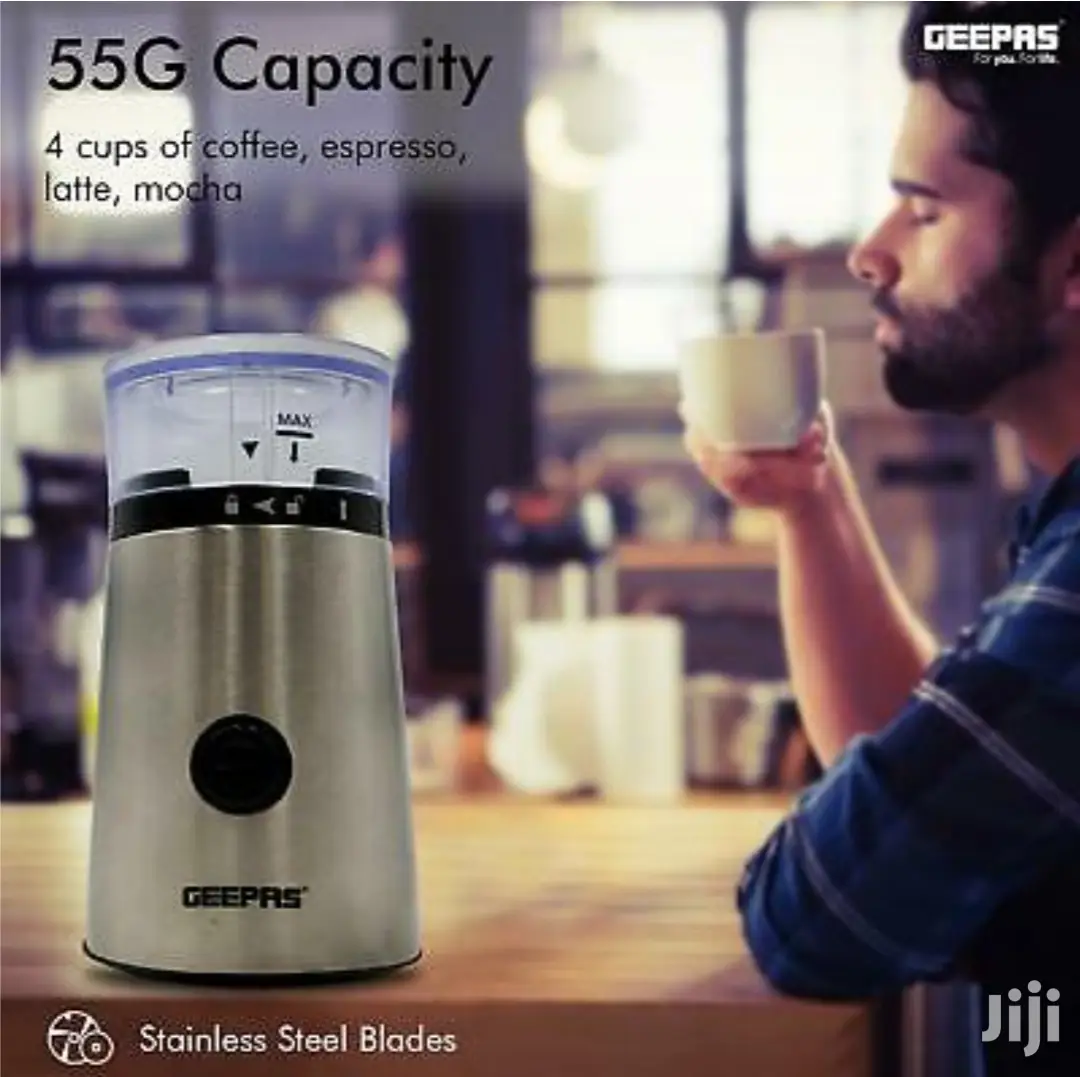 GEEPAS Electric Coffee Nuts Spice Grinder Machine 150W