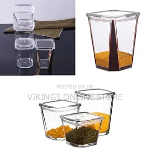 Crystal Clear Food Storage Container Set - Clear