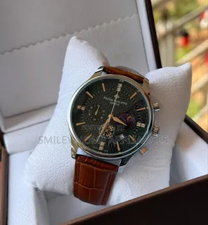 Black Face Leather Strapped Men's Authentic Automatic Wrist Time Piece
