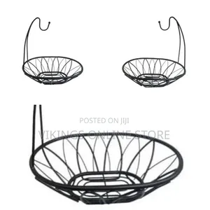 Wire Fruit Basket / Bowl With Integrated Banana Holder - Multicolor