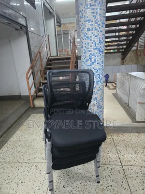 Meshback Stackable Office Chairs Office Chairs 1pc