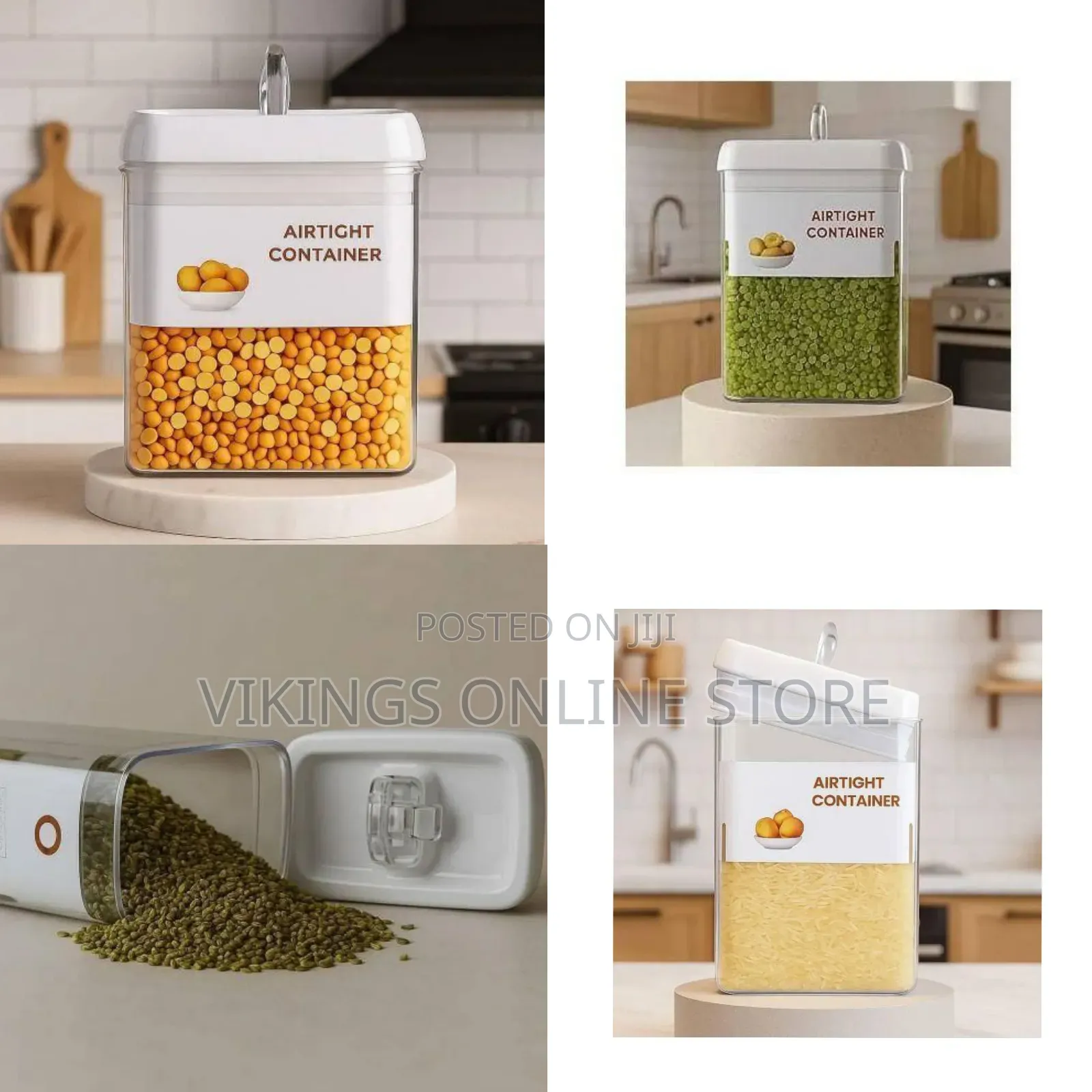 Premium Airtight Food Storage Container With Easy-Pour Lid, 2.8 Litres
