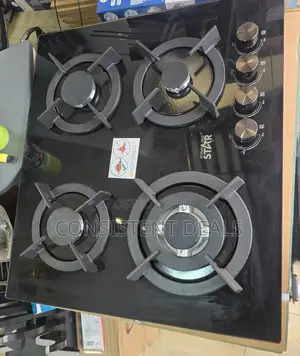 4 Burner Glass Countertop  Gas Stove