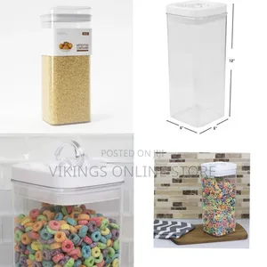 Dlux Tall Airtight Food Storage Container for Pantry Organization