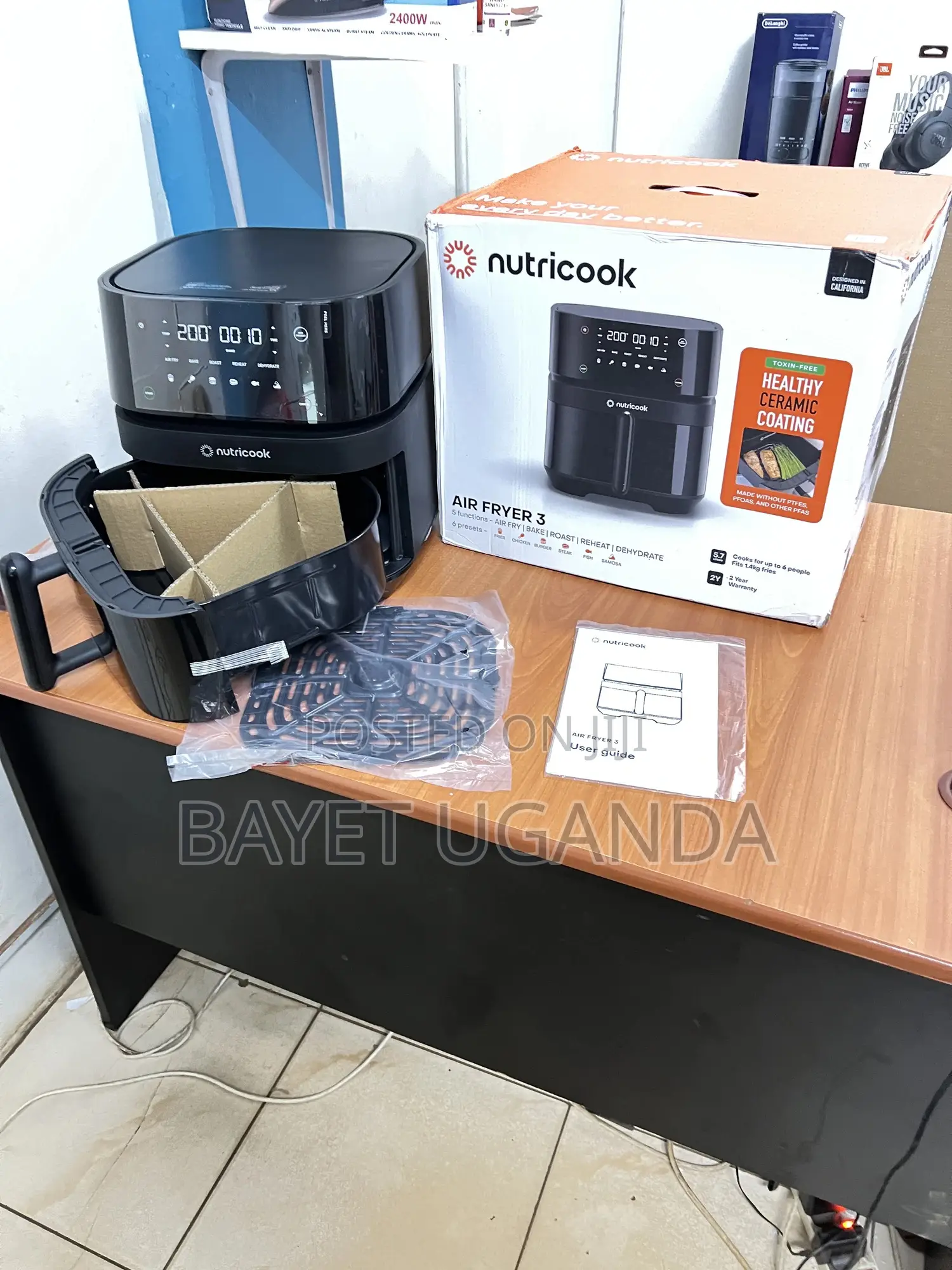 Nutricook 5.7l Digital Air Fryer With Ceramic Coating