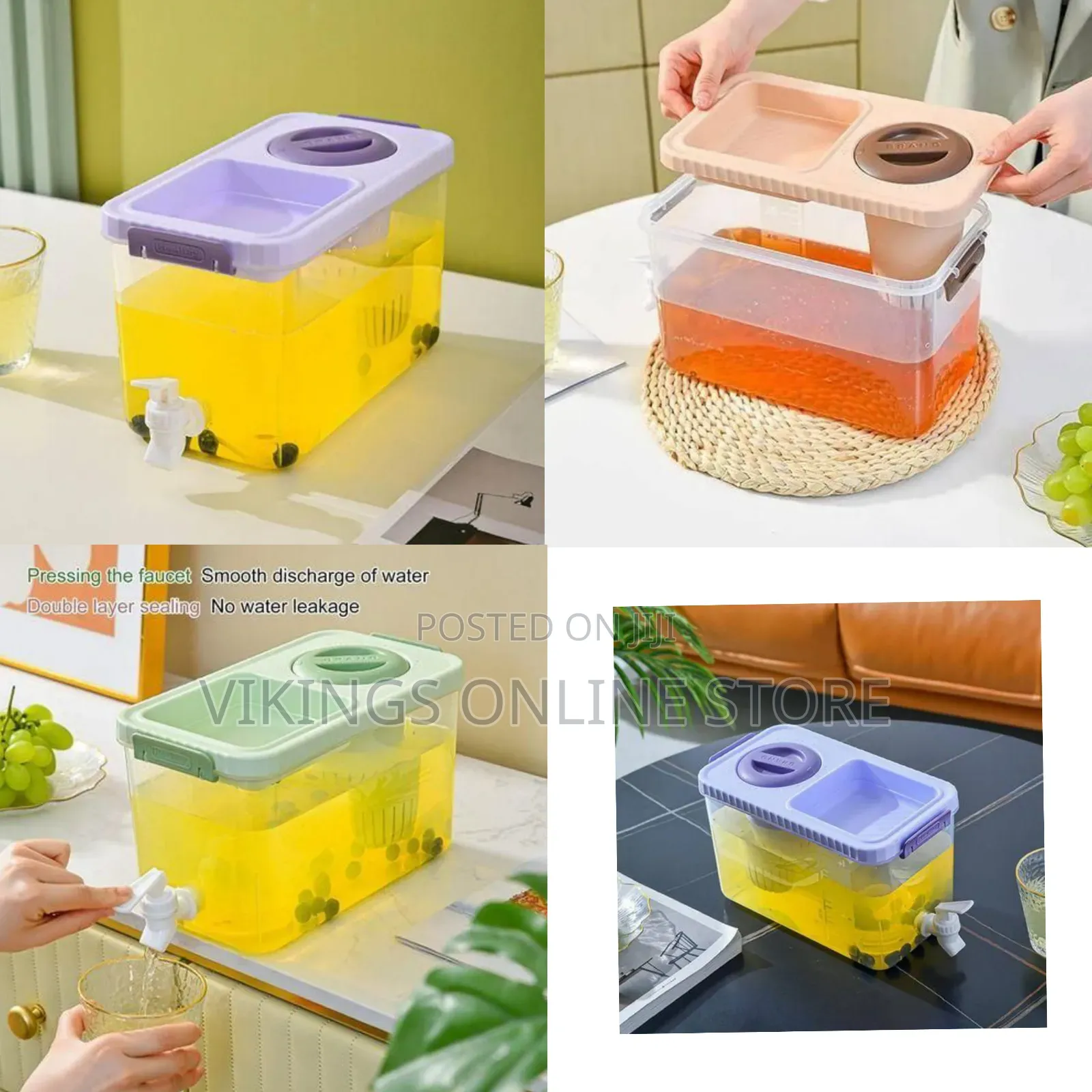 Clear Beverage Dispenser With Spigot and Infuser