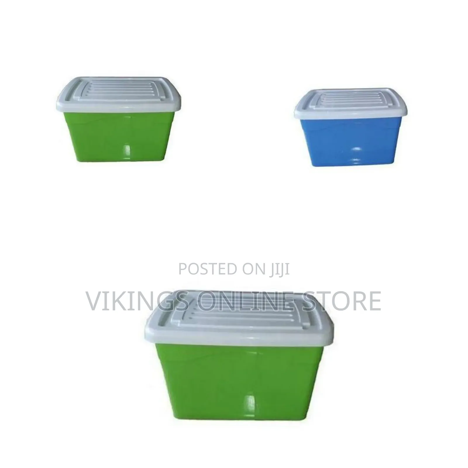 Multi-Purpose Plastic Storage Box With Secure Lid - Multicolor