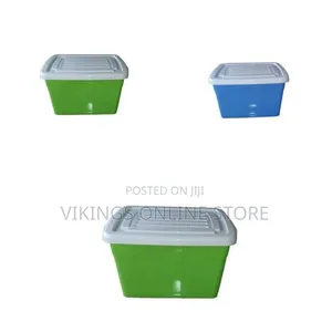 Multi-Purpose Plastic Storage Box With Secure Lid - Multicolor