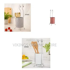 Versatile Hanging Utensil Caddy and Cutlery Organizer - Multicolor