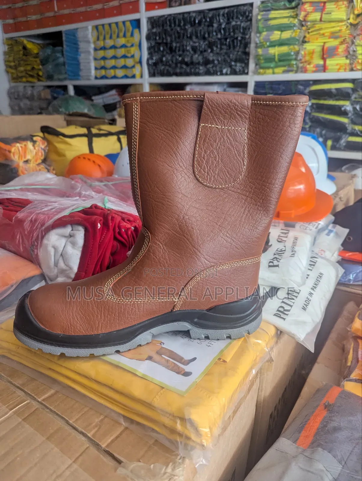 Texted Safety Shoes Heavy Duty