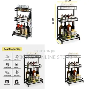 Three-Tier Kitchen Organizer / Spice Rack - Multicolor