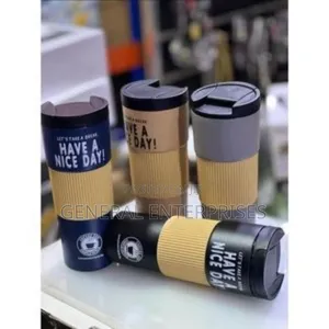 Have a Nice Day" Stainless Steel Vacuum-Insulated Travel Mugs