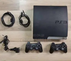 Playstation 3 Slim 200gb Bundle With 2controllersall Wires and 15games