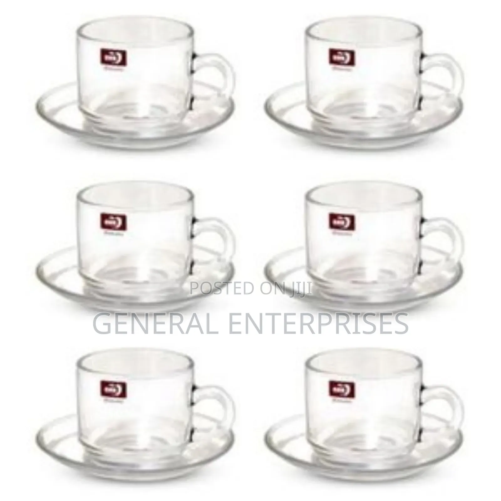 Luminarc 6-Piece Cup and Saucer Set