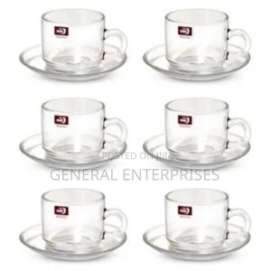 Luminarc 6-Piece Cup and Saucer Set