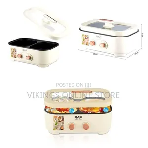 Raf Multifunction Electric Hotpot Rice Cooker, 6litres - White