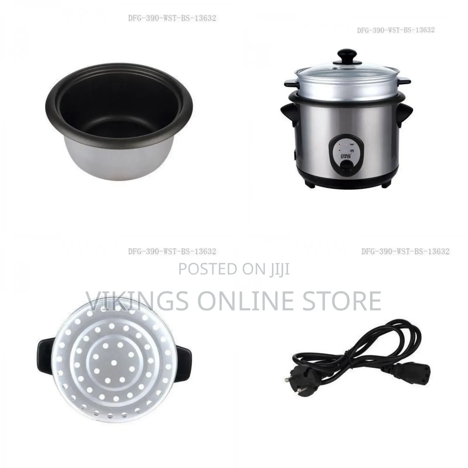 Winningstar Versatile Electric Rice Cooker and Steamer - Multicolor