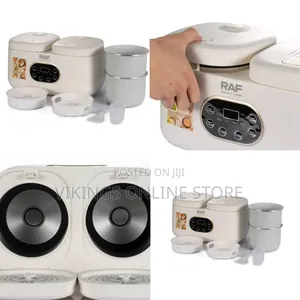 Raf Dual-Pot Electric Rice Cooker / Multi-Cooker System - Multicolor