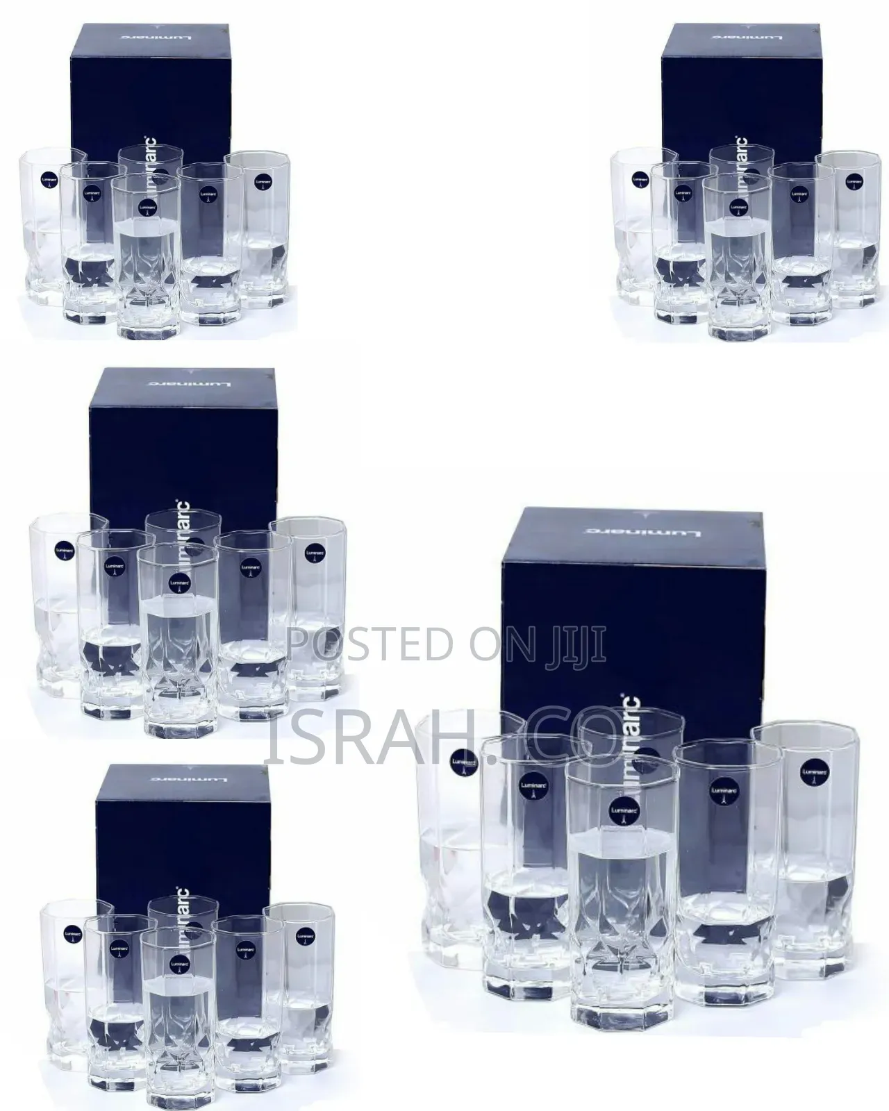 6 Pieces of Architectural Design Juice Glasses