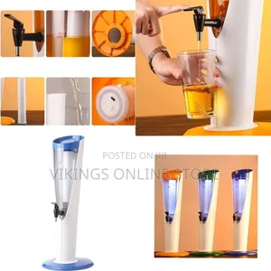 3 Liters Elegant Acrylic Beer Dispenser - Multicolor