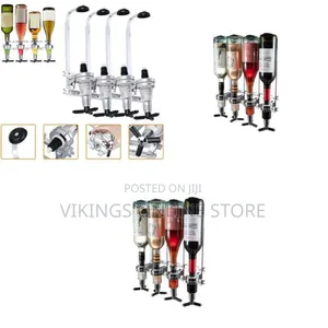Professional Wall-Mounted Beverage Dispenser Rack - Multicolor