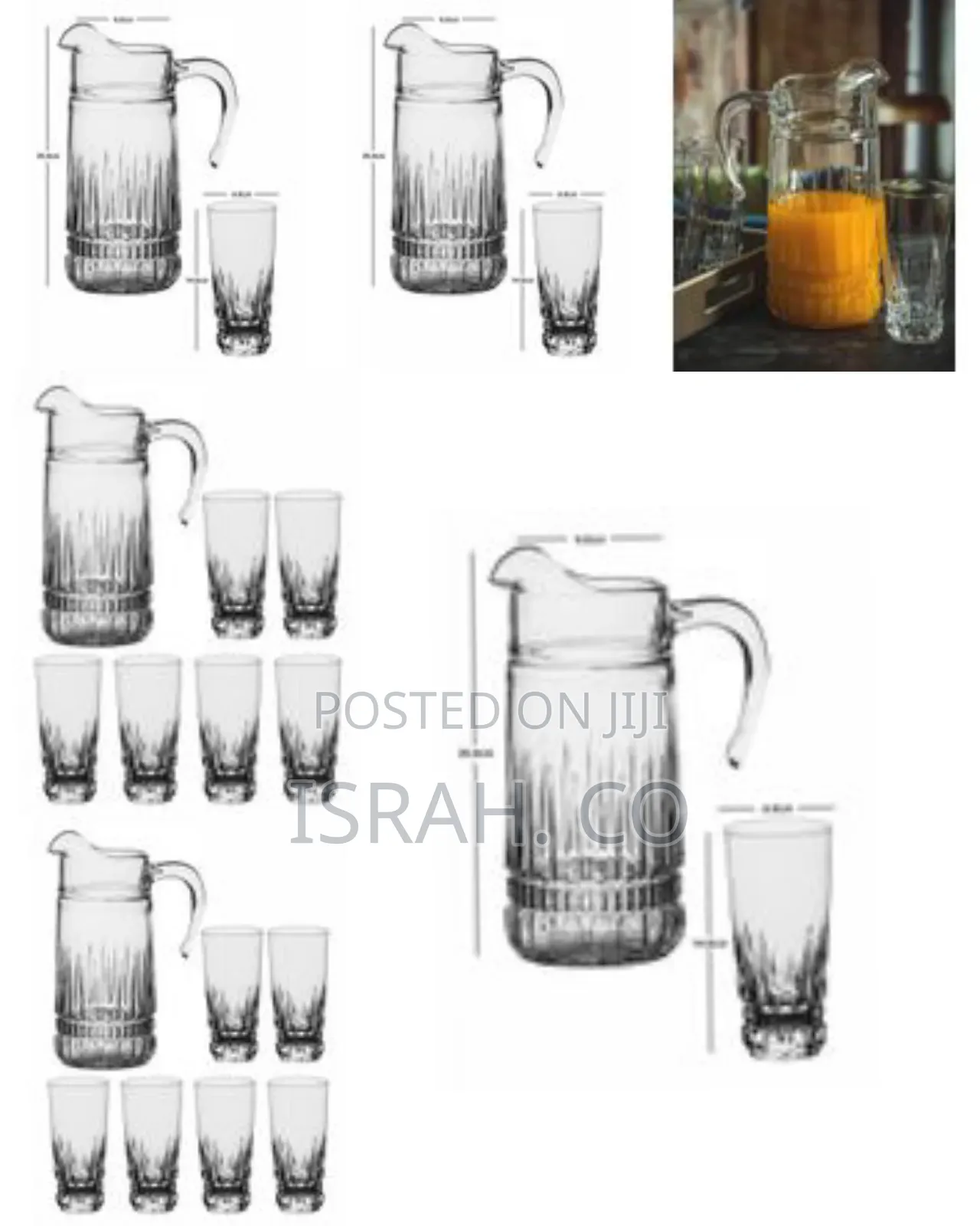 Luminarc Glass Imperator Drink Water and Juice Beverage Set