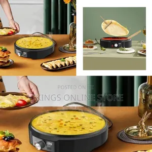 High-Performance Electric Crepe Maker Griddle - Multicolor