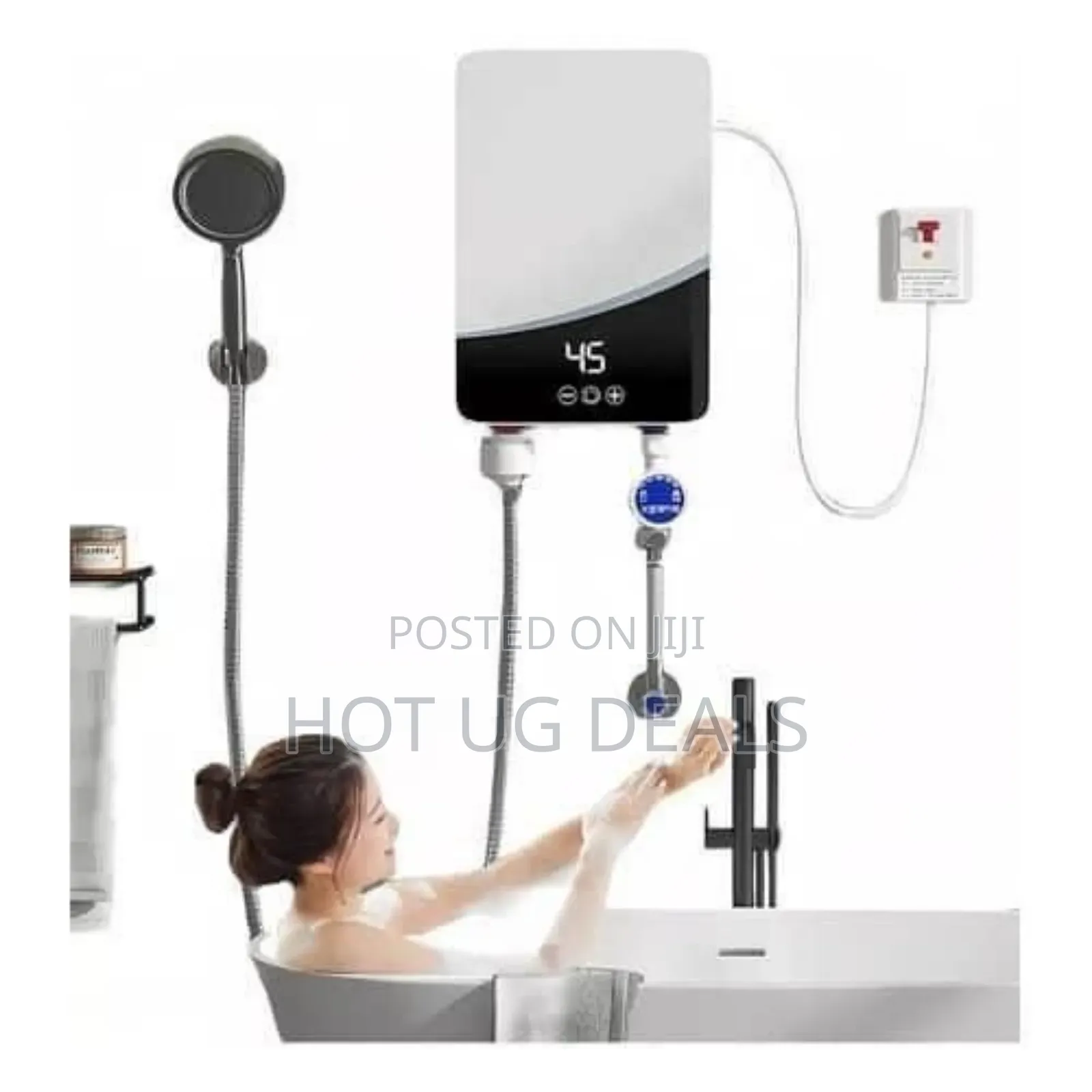 Instant Electric Water Heater, Tankless With Led Touch Screen Control