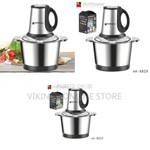 Professional Stainless Steel Food Chopper / Meat Grinder - Silver