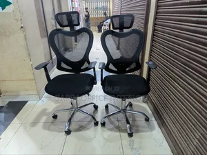 Second Hand Headrest Office Chairs, Price for 2 Pieces