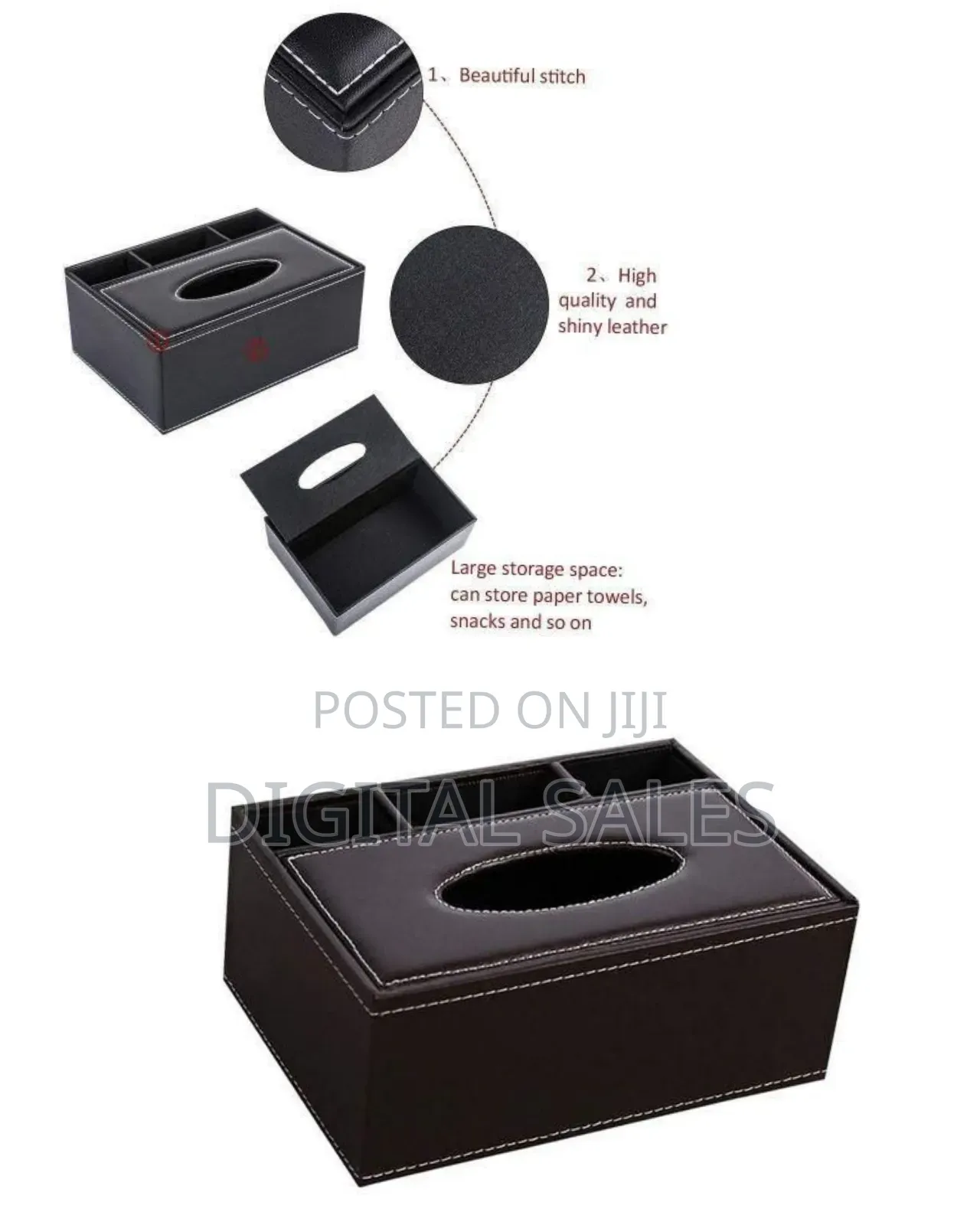 4 Compartment Tissue Paper Box Holder